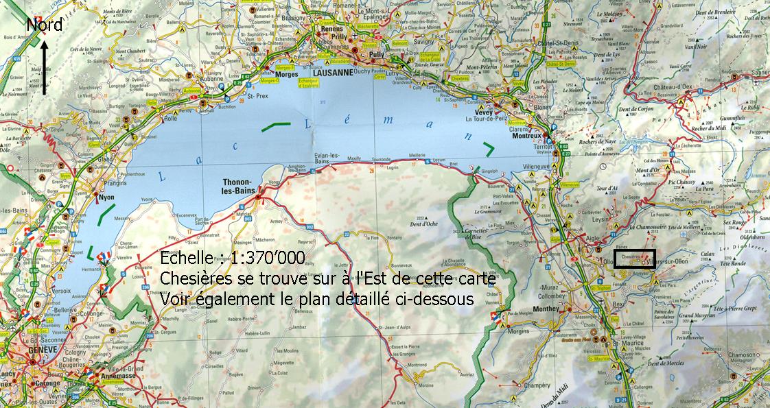 Plan général avec le lac Léman et le Chablais